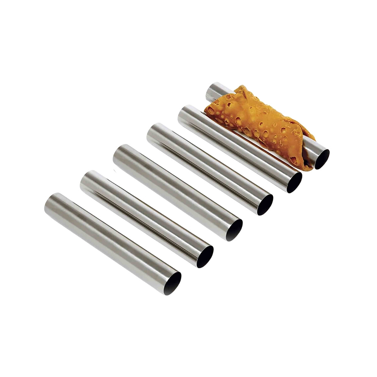 Moldes para Canoli Set 6 Unidades de Aluminio 