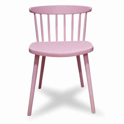 Silla Estilo Curve Luna con Posabrazos - Rosa Silla Estilo Curve Luna con Posabrazos - Rosa