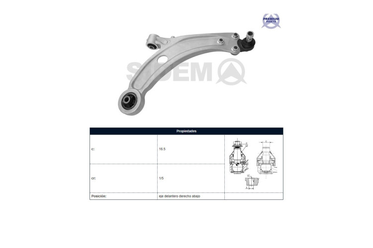 Parilla De Suspension Delantera Peug 308 14-25 Der Parilla De Suspension Delantera Peug 308 14-25 Der