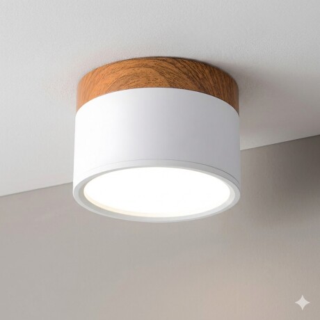 Spot plafón led circular pequeño nórdico 8w BLANCO