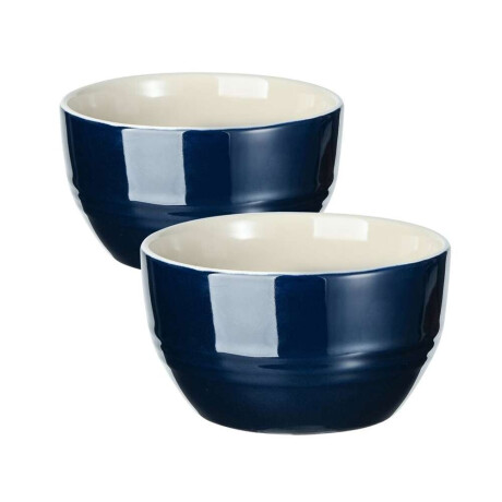 Set 2 Bowls Ceramica Bergner Blue