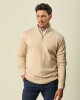 Buzo Lambswool Medio Cierre Beige