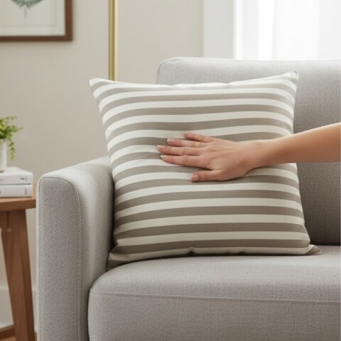 Almohadón Decorativo 45x45 cm - Taupe – Cojín para Cama y Sofá – Cojín Suave para Cama y Living Almohadón Decorativo 45x45 cm - Taupe – Cojín para Cama y Sofá – Cojín Suave para Cama y Living