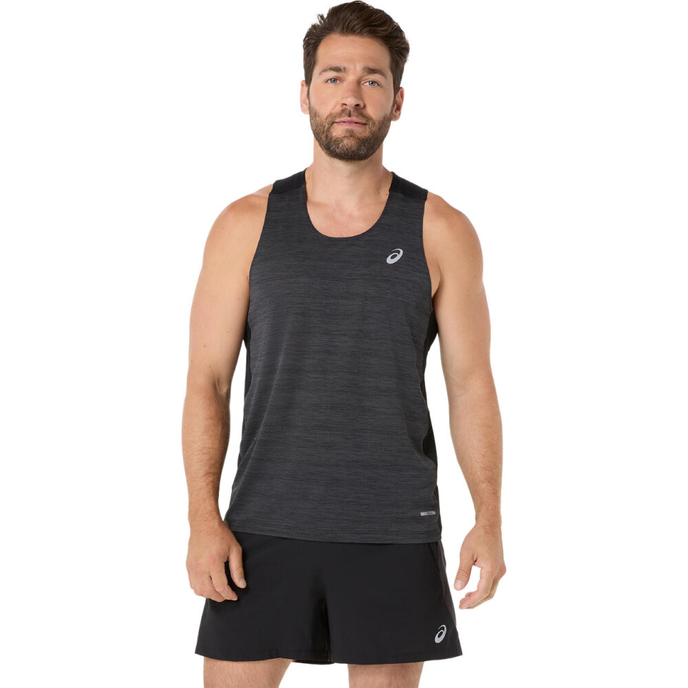 Bividi Running Road Singlet Hombre Performance Black