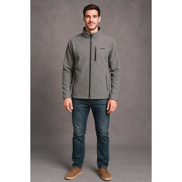 CAMPERA SOFTSHELL GRIS MELANGE L CAMPERA SOFTSHELL GRIS MELANGE L