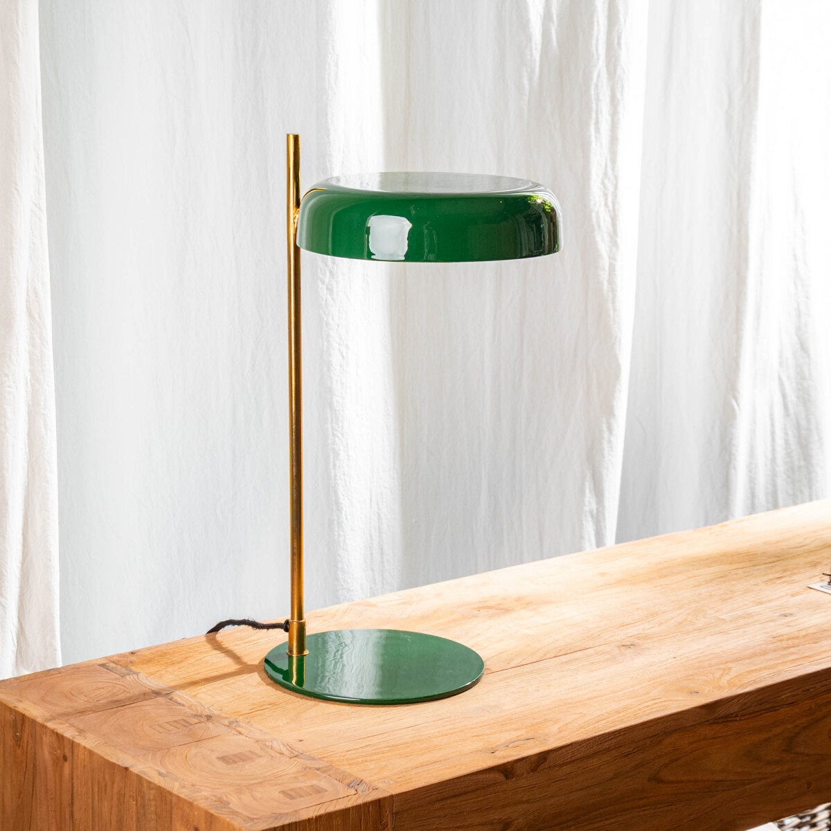 Lámpara de mesa Malek, verde 