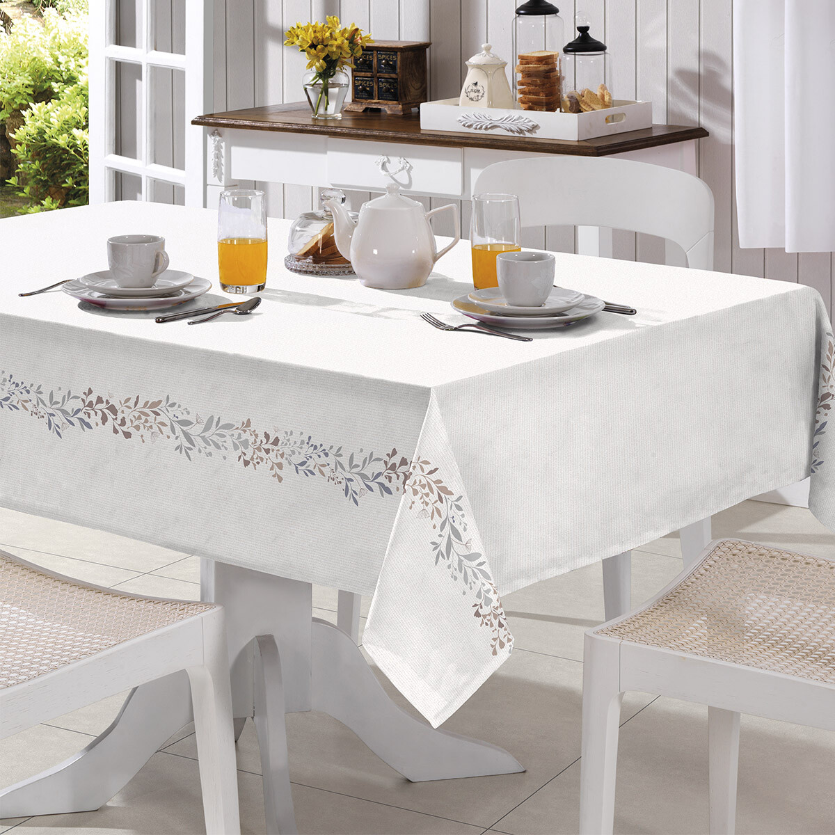 Mantel Rectangular Clean Athenas Dohler 140 x 250 cm - BOTANICO 