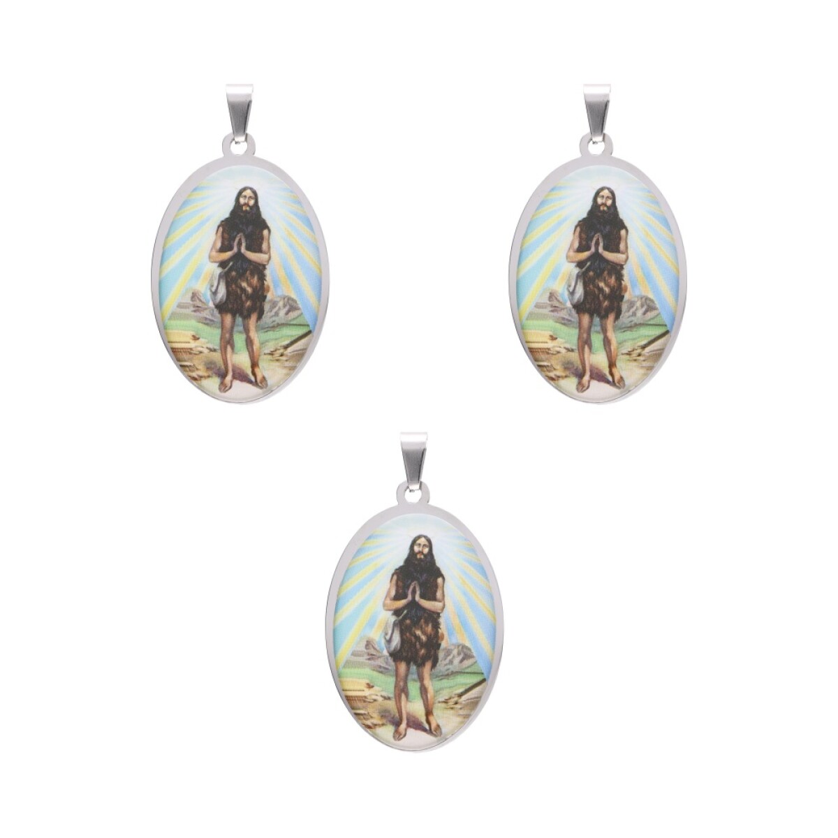 MEDALLAS DE SANTOS 5CM X3 UNIDADES - Gp117/san Onofre 