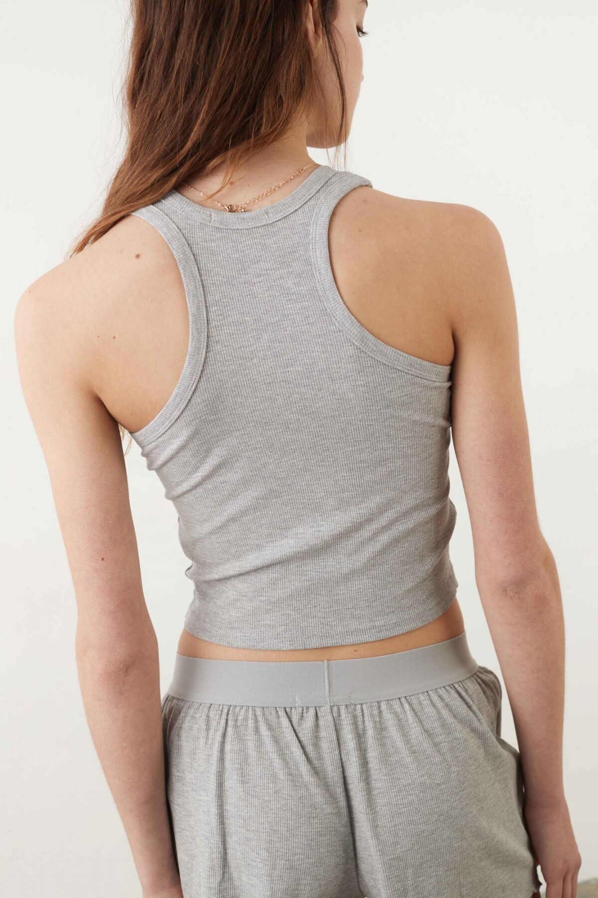 Top Enya Gris Melange