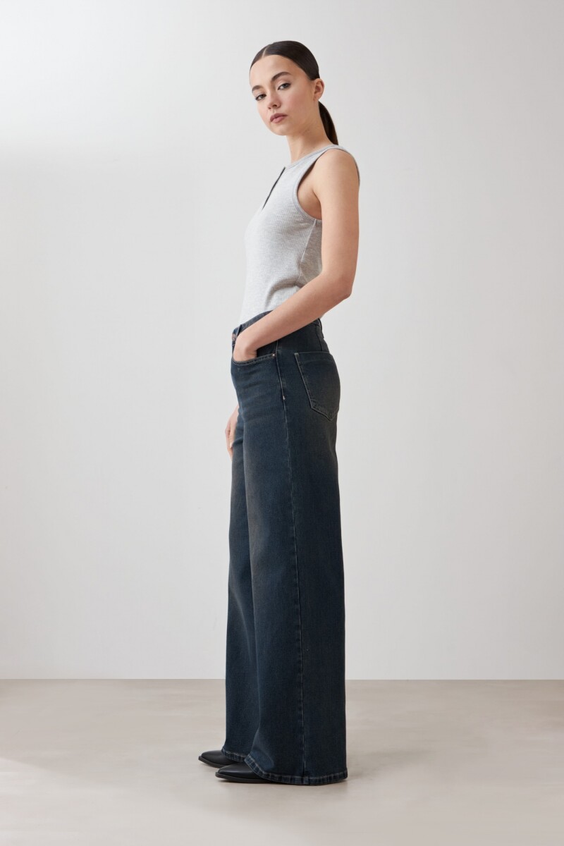 Jean wide leg Greta jean oscuro