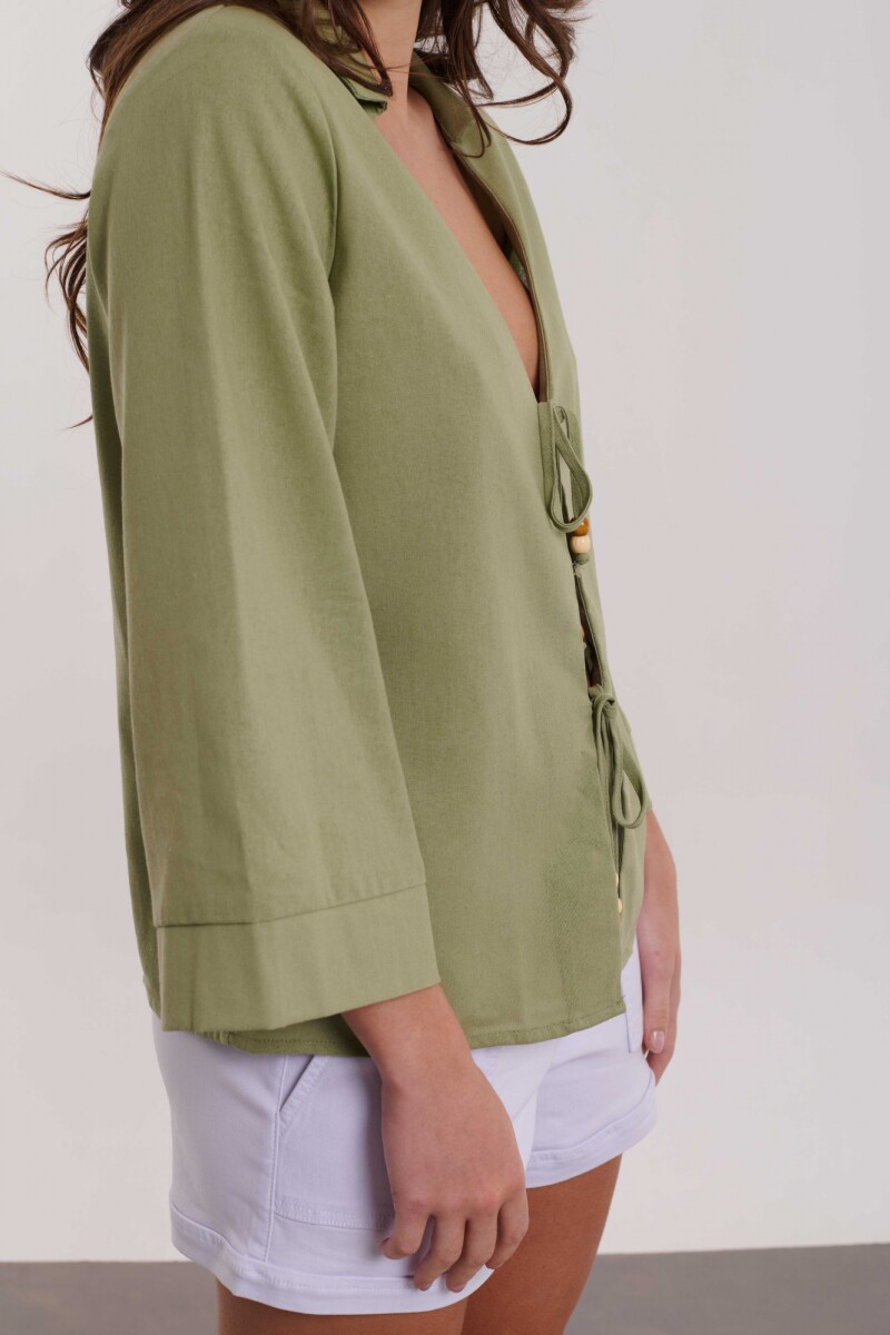 CAMISA AILEN VERDE MILITAR