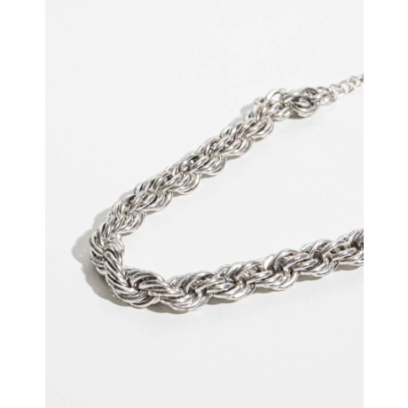 Pulsera Trenzada Plateado