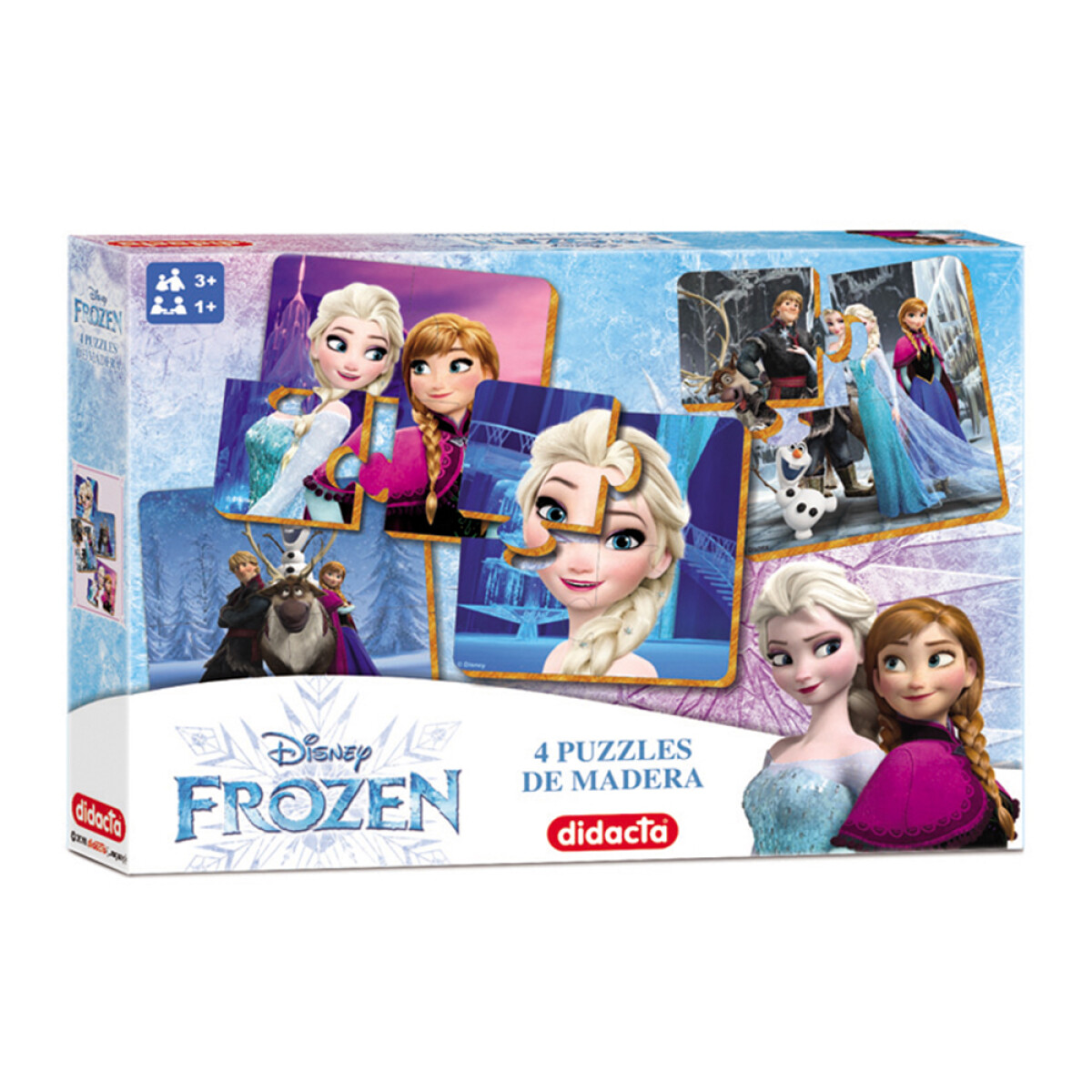Frozen - 4 Puzzles en Madera 
