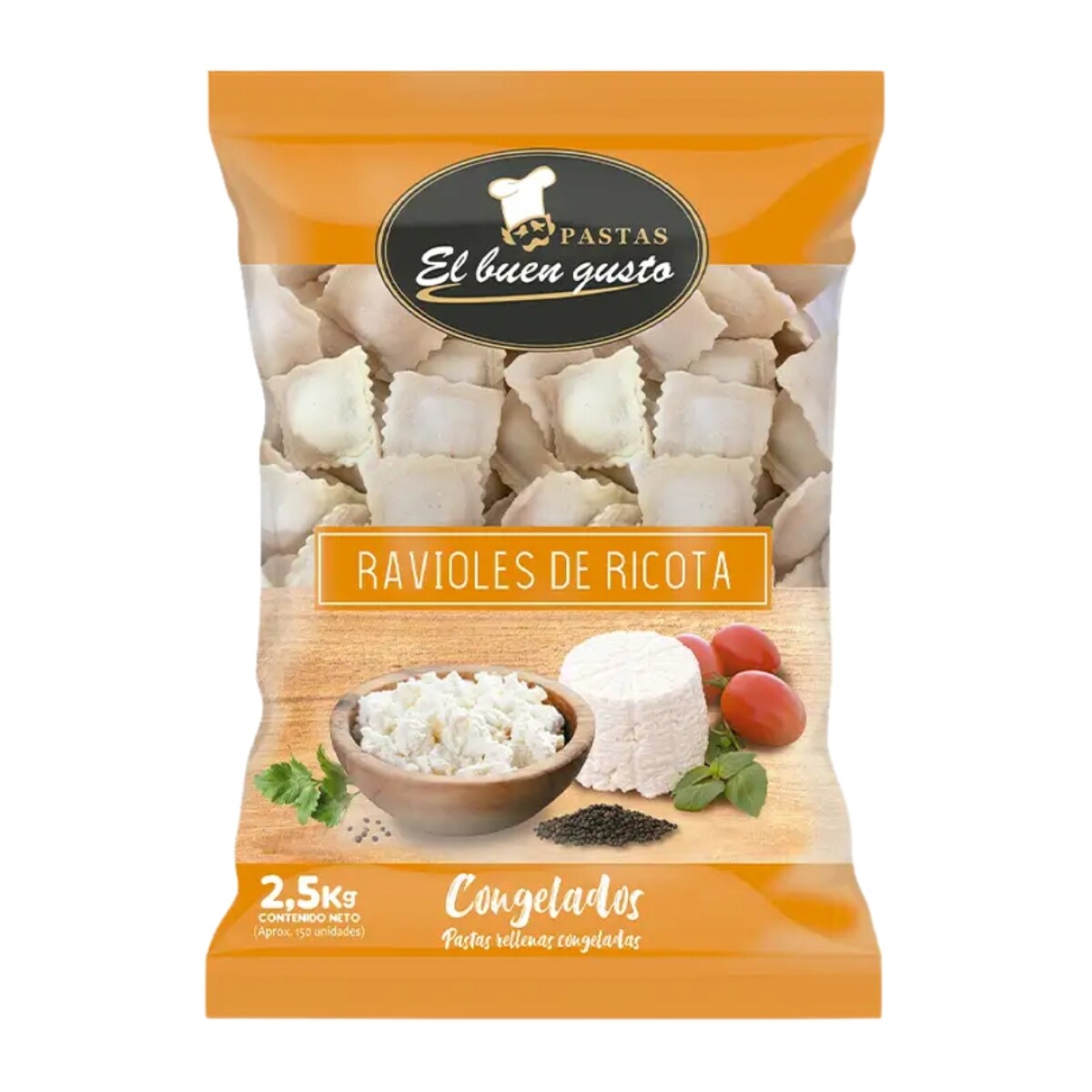 RAVIOLES DE RICOTTA EL BUEN GUSTO 2.5KG 
