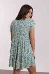 VESTIDO PAMPA ESTAMPADO HOJAS AZULES