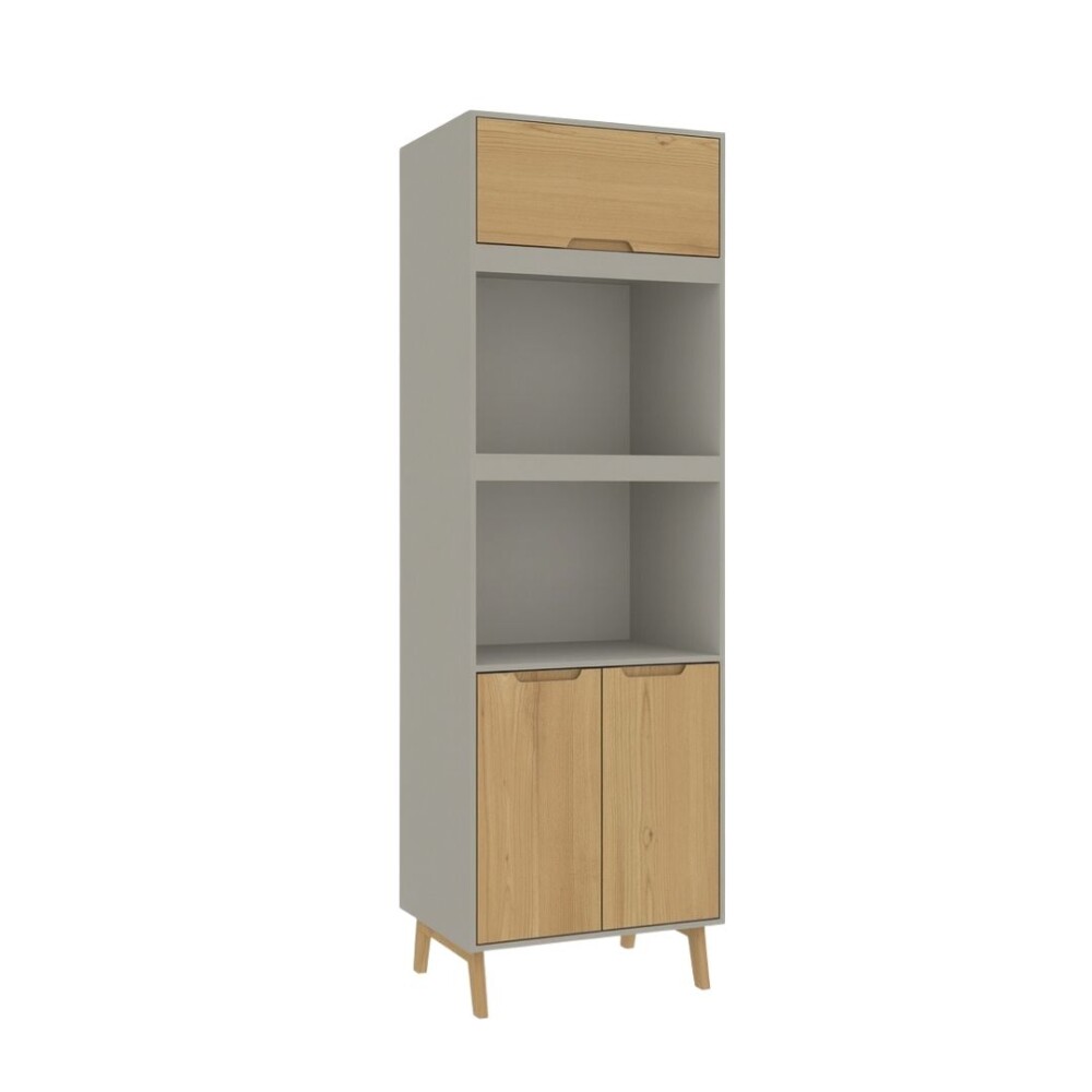 PANELERO LINEA WOOD GRIS