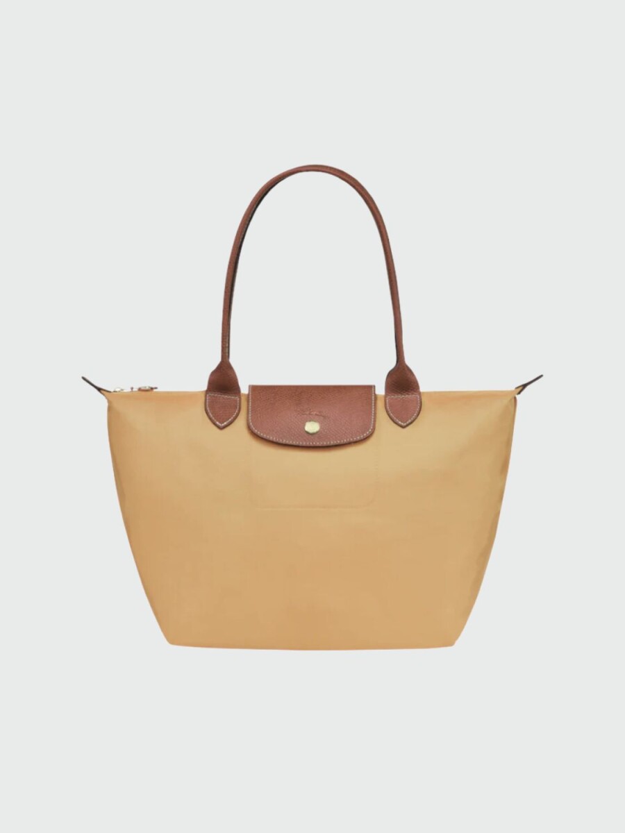 Longchamp -Cartera Longchamp plegable de nylon con cierre y asa larga, Le pliage L - P15 