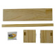 Estante decorativo colgante de madera 42cm MADERA