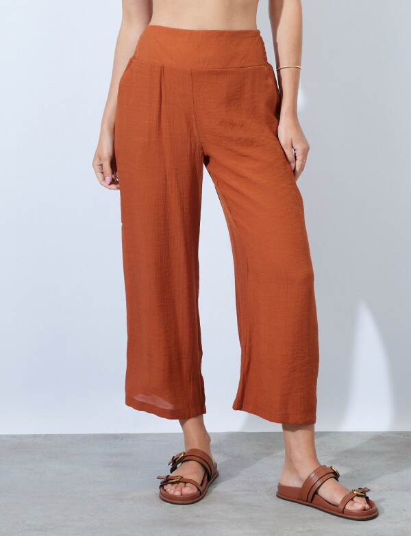 Pantalon Crop TOSTADO