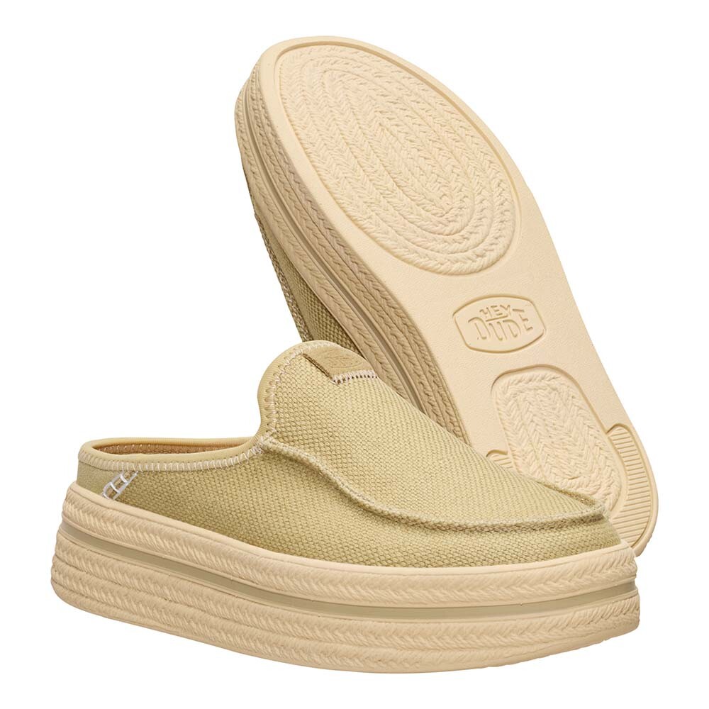 Austin Lift Espadrille Woven Olive Grey