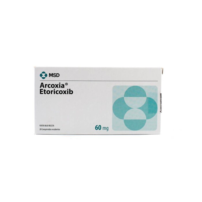 ARCOXIA 60 MG. CJ X 28 COMP. REC. única