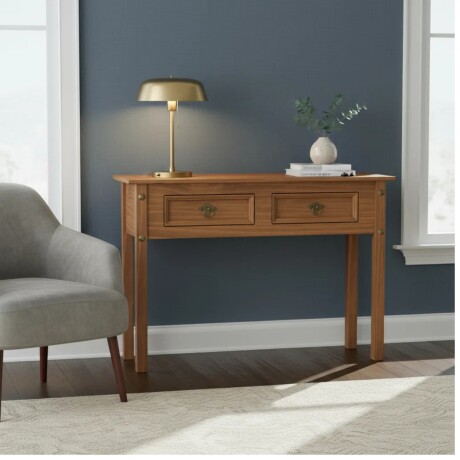 Aparador Recibidor Lumax Mesa de Arrime 2 cajones Madera Maciza Aparador Recibidor Lumax Mesa de Arrime 2 cajones Madera Maciza