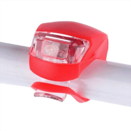 Set De 2 Luces De Silicona Para Bicicleta Luz Led Hts Rojo/blanco