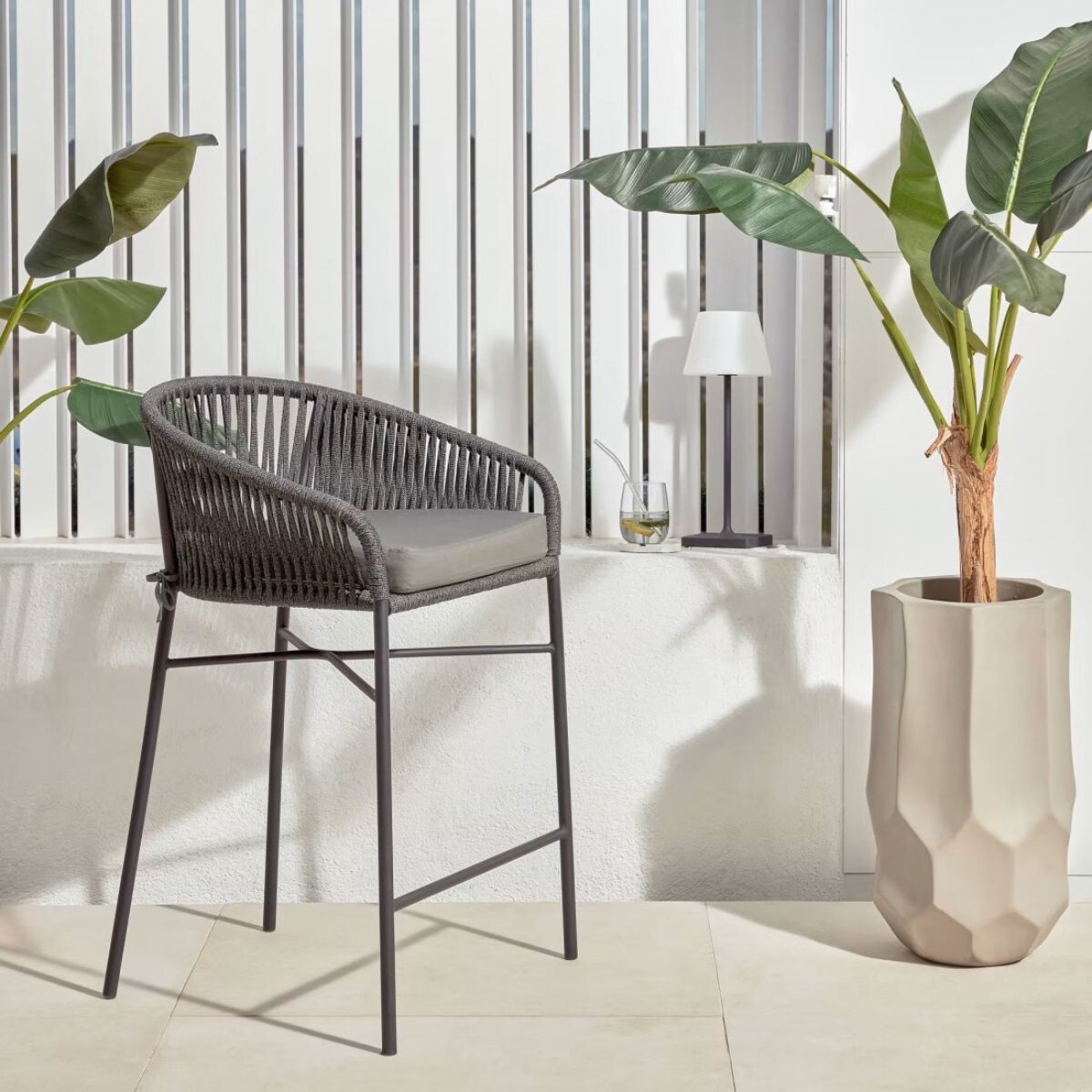 BANQUETA DE EXTERIOR DAYLIGHT Gris 