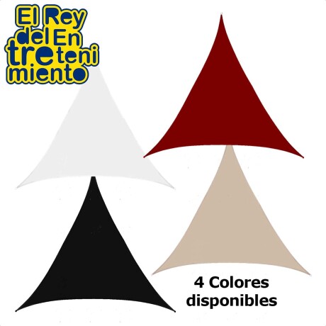 Lona Toldo Vela Triangular Filtro Uv 3,6m Sombra Negro