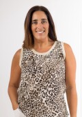 Musculosa viscosa animal print Musculosa viscosa animal print