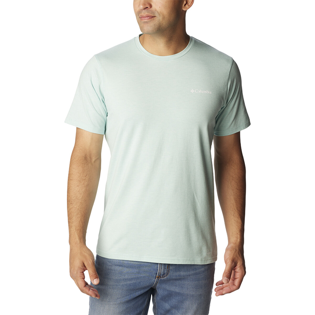 Remera Sun Trek Short Hombre - SPRAY HEATHER 