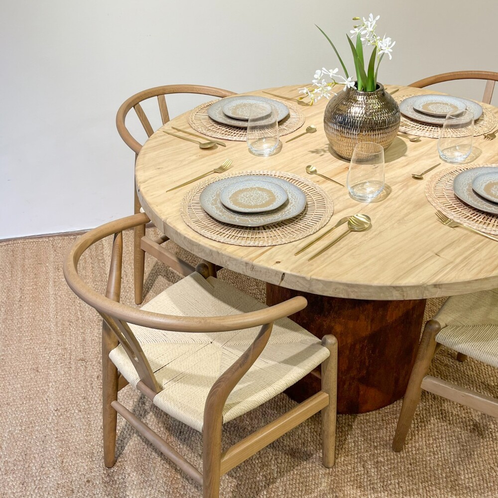 Mesa de comedor Toledo redonda - 100cm (por pedido) Mesa de comedor Toledo redonda - 100cm (por pedido)