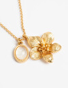 Cadena Corta con Dije Metal Cadena Corta Con Dije Flor - Dorado Oro Amarillo