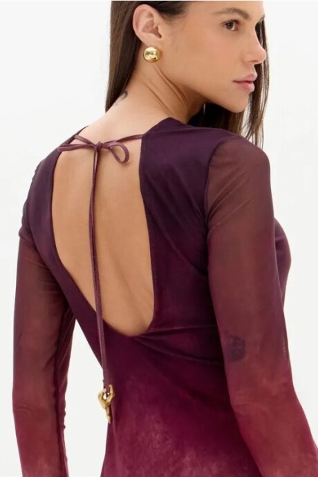 Vestido manga larga Maldivia Rosa