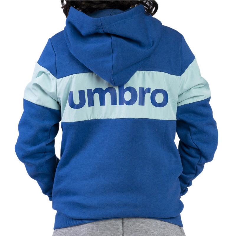 Buzo de Niños Umbro Canguro Vintage II Kids Azul Real - Verde Agua