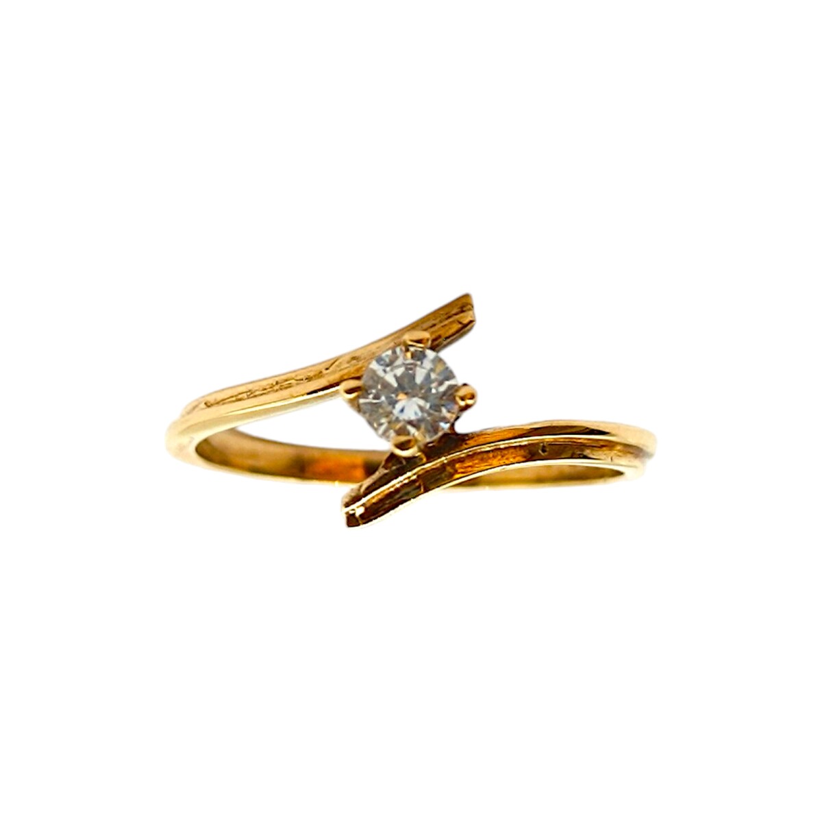 Anillo-Oro bajo-Piedra Zirconia-AN8052 - conpiedra 