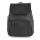 Mochila Canva con tapa y doble cierre Negro