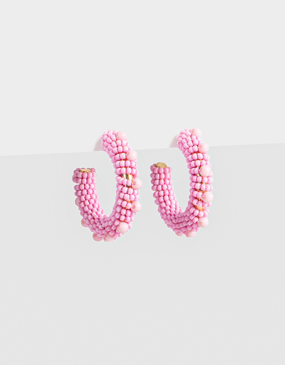 Argollas Con Mostacillas 