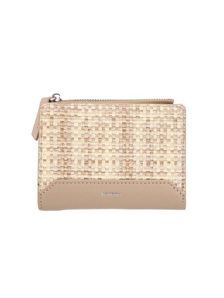 Monedero Telas Beige