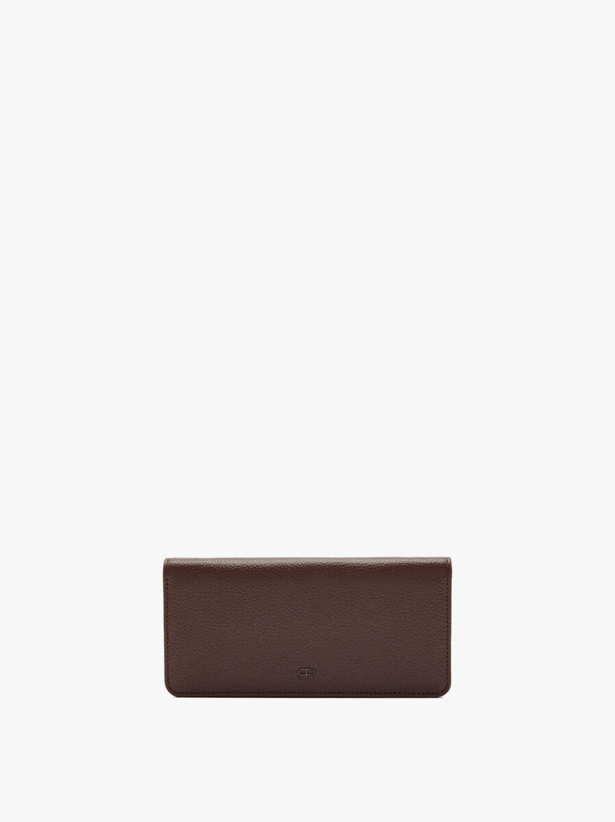 Cartera Con Textura Y Asa De Cordón - marron 