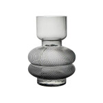 FLORERO VIDRIO LABRADO D15x22.5CM GRIS FLORERO VIDRIO LABRADO D15x22.5CM GRIS