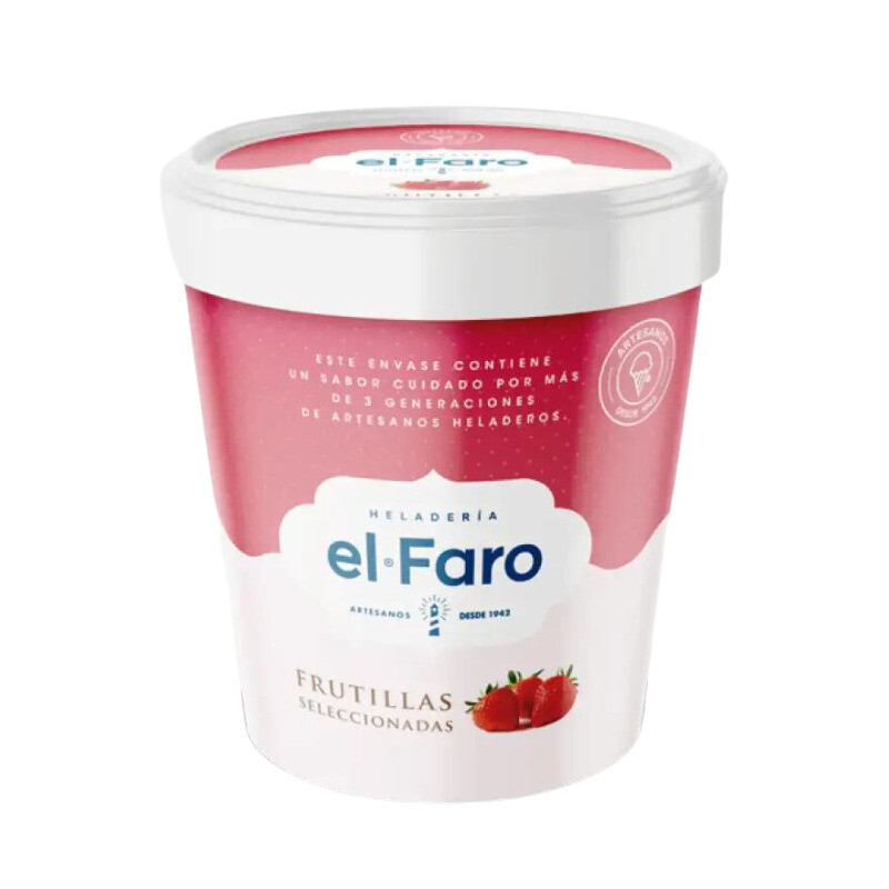 Helado El Faro Frutilla - 200 ml Helado El Faro Frutilla - 200 ml