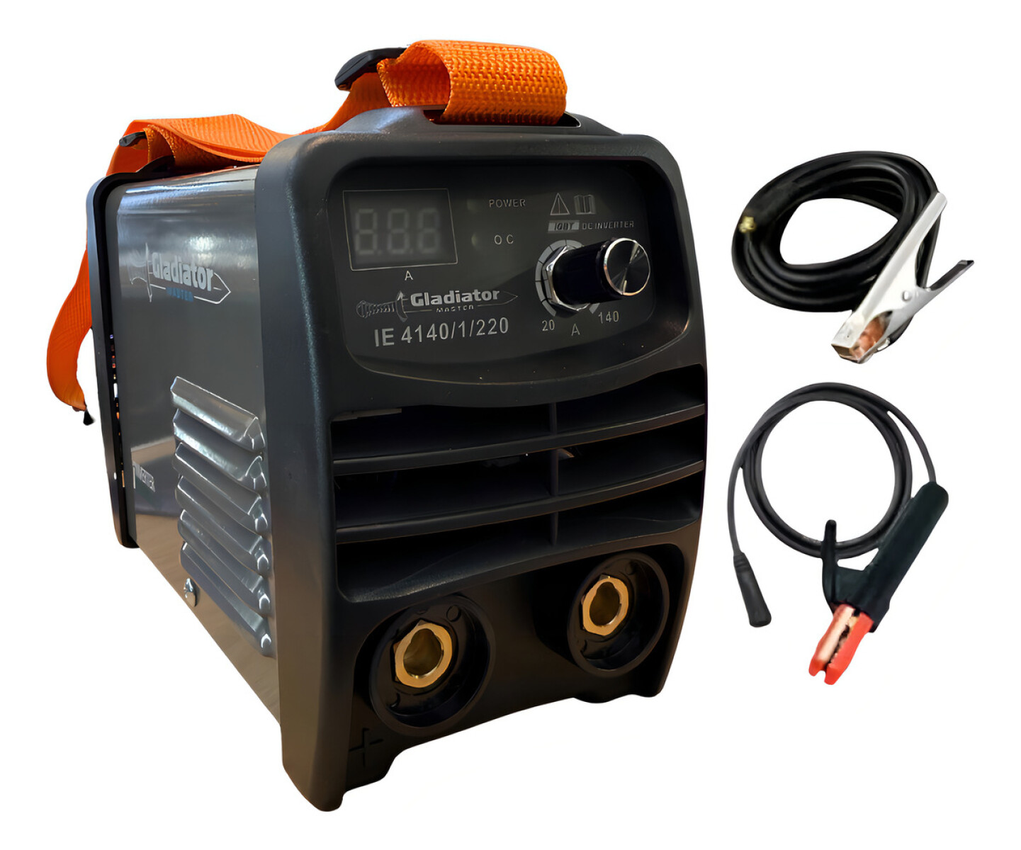 SOLDADORA GLADIATOR PRO INVERTER ELECTRODO 140A + 10 DISCOS IE4140/220PLUS 