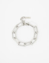 Pulseras Flexibles Metal Pulsera Flexible Maxi Eslabones - Plateado Rodio