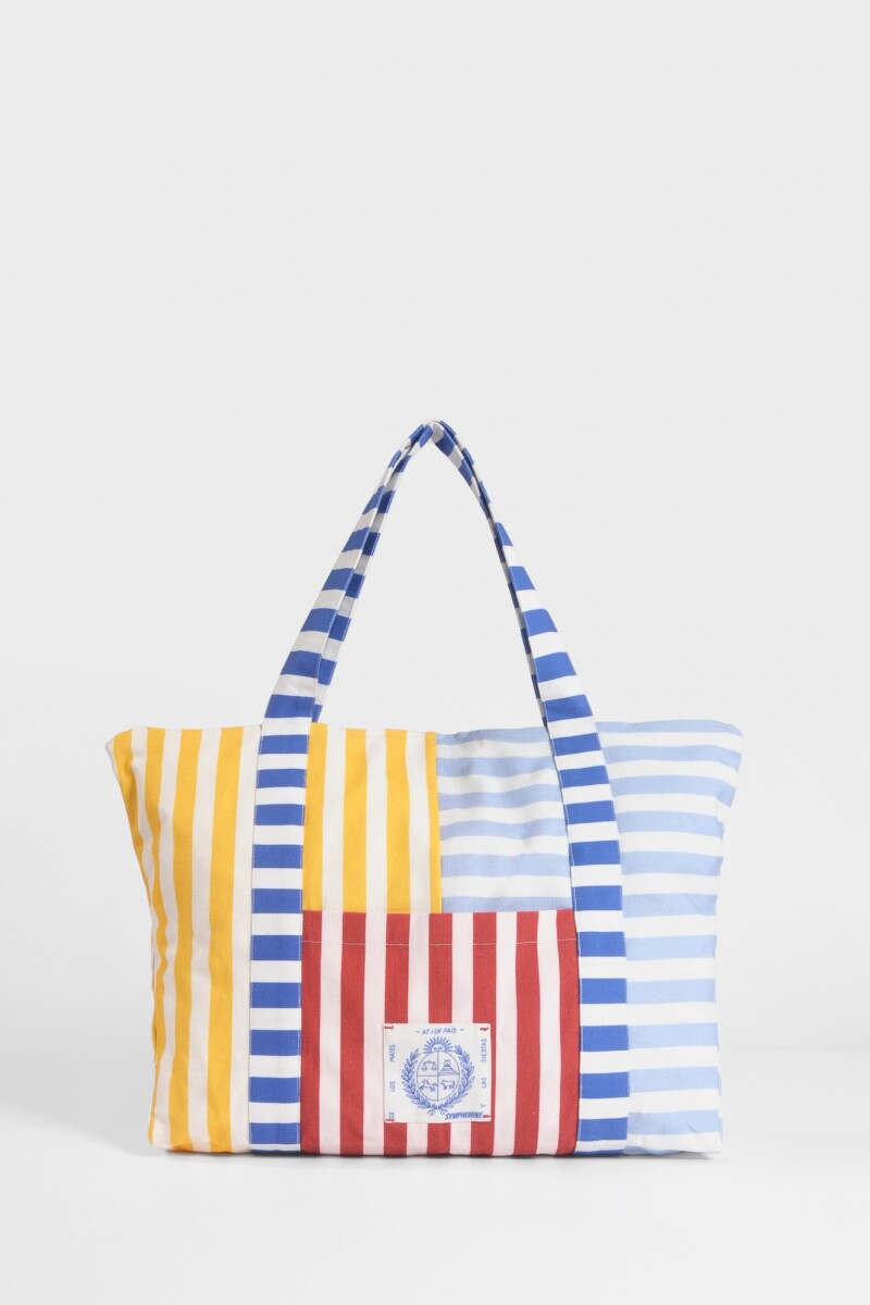 Bolso rayado Yorugua multicolor