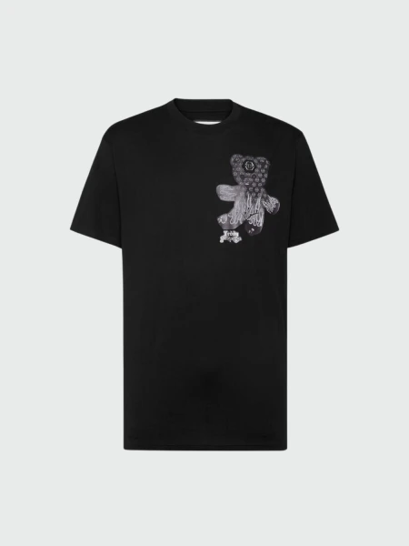 PHILIPP PLEIN - camiseta negra cuello redondo manga corta 0