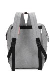Mochila multicierres combinada con monedero Gris