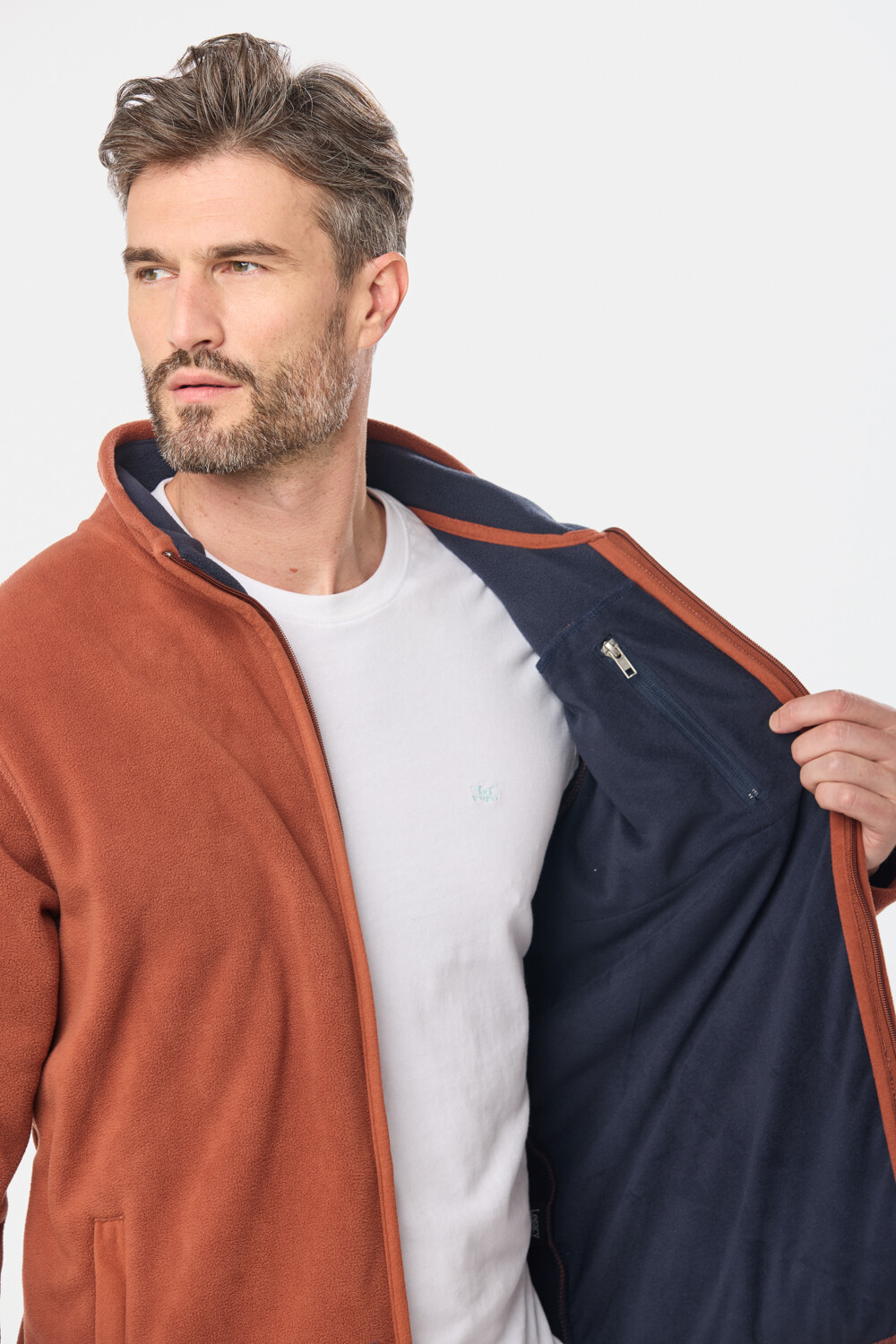 CAMPERA POLAR DE ABRIGO Terracota