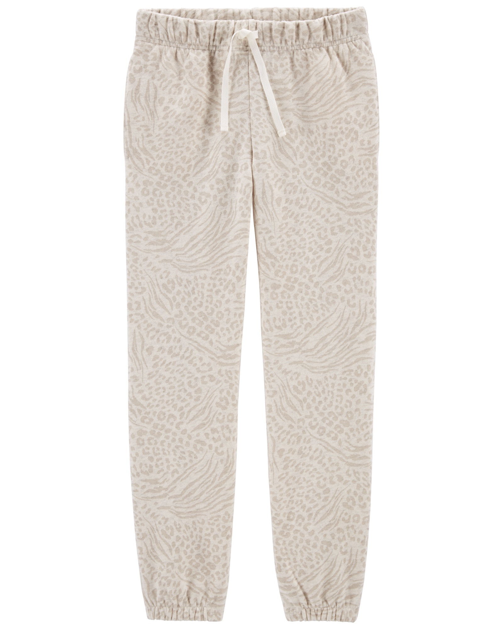 Pantalón de algodón con felpa diseño leopardo 0
