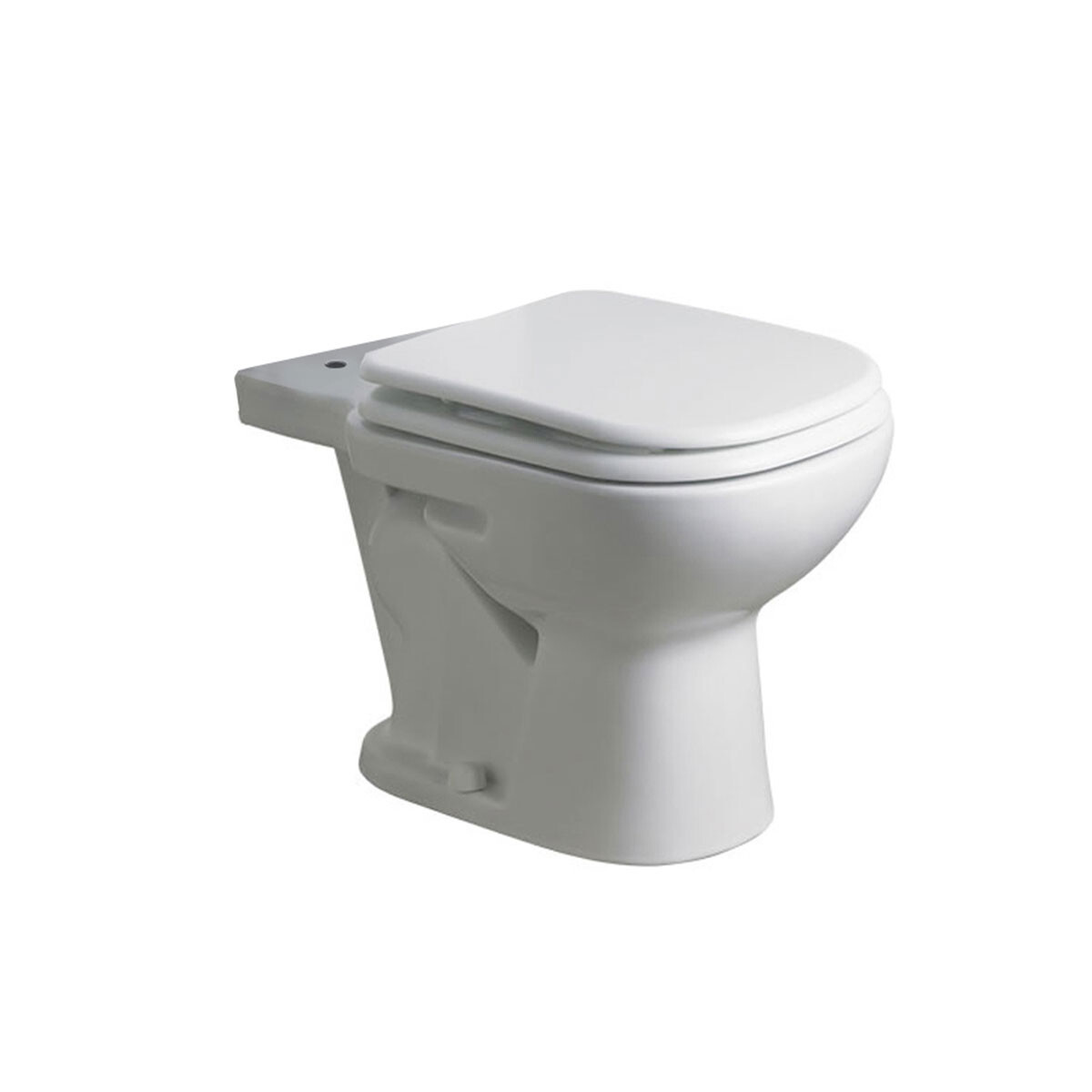 Inodoro Largo Ferrum Bari Descarga A 25Cms. No Incluye Mochila Ni Tapa 